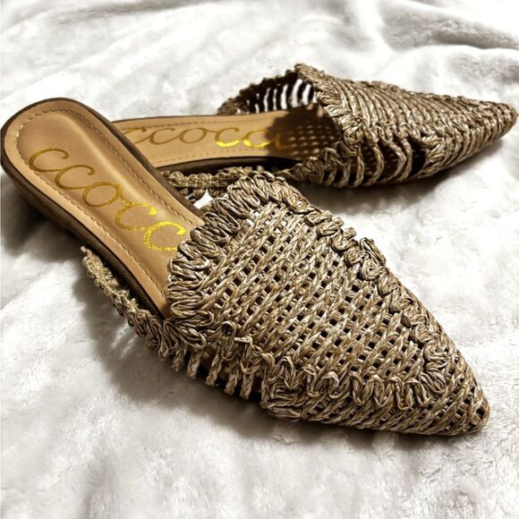 Tan Woven Mules - Picture 5 of 5